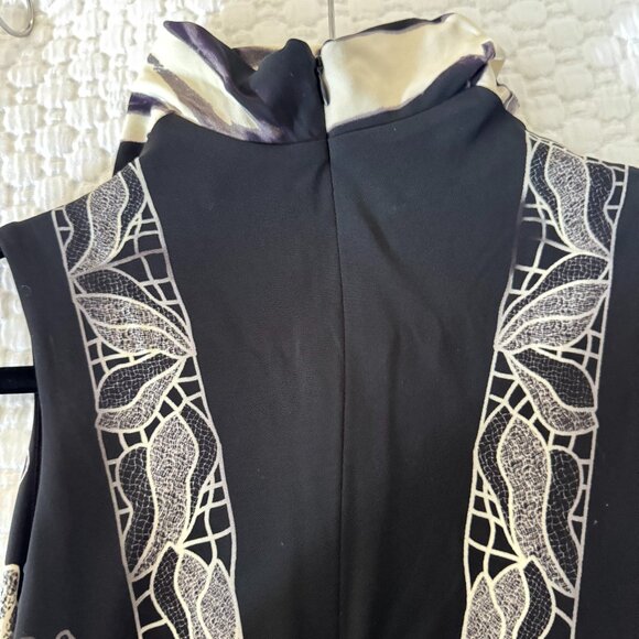 JONATHAN SIMKAI "Aldina" black and white lace effect maxi dress - SIZE M - Picture 8 of 8